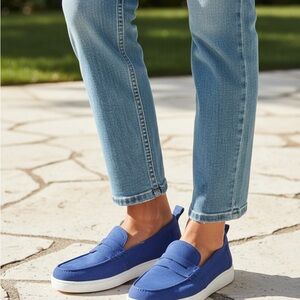 Vionic Royal Blue Suede Loafers